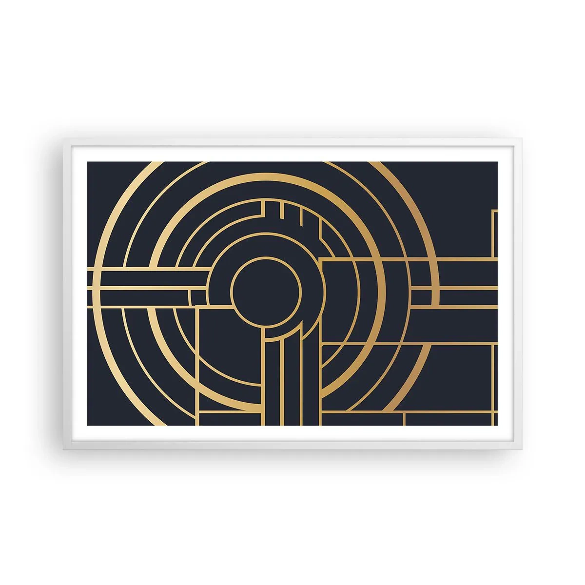 Plakat i hvid ramme - At vende tingene på hovedet - 91x61 cm