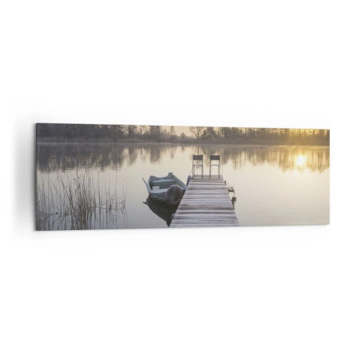 Lærredstryk - Billede på lærred - Jeg kommer tilbage om et stykke tid - 160x50 cm