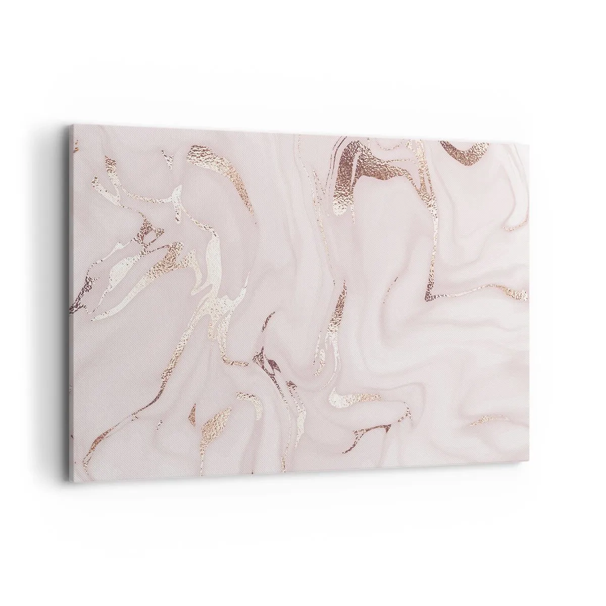 Lærredstryk - Billede på lærred - I et lyserødt tørklæde - 100x70 cm