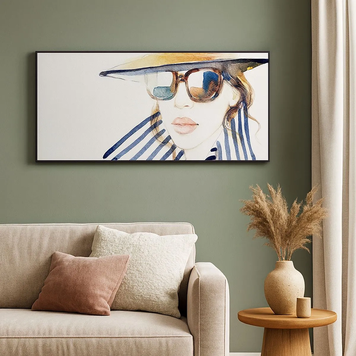 Lærredstryk - Billede på lærred - Florida byder dig velkommen! - 100x40 cm