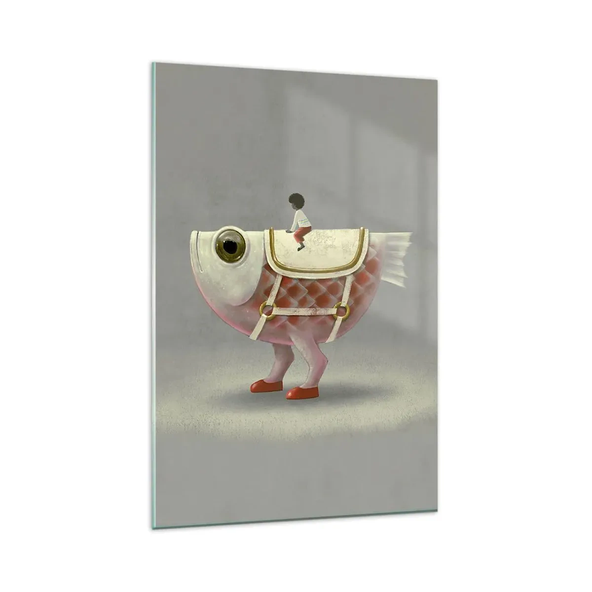 Billede på glas - Rybonski rytter - 80x120 cm