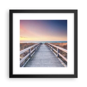 Plakat i sort ramme - Baltisk aften aura - 30x30 cm