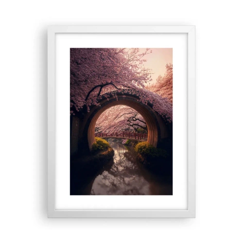 Plakat i hvid ramme - Japansk forår - 30x40 cm