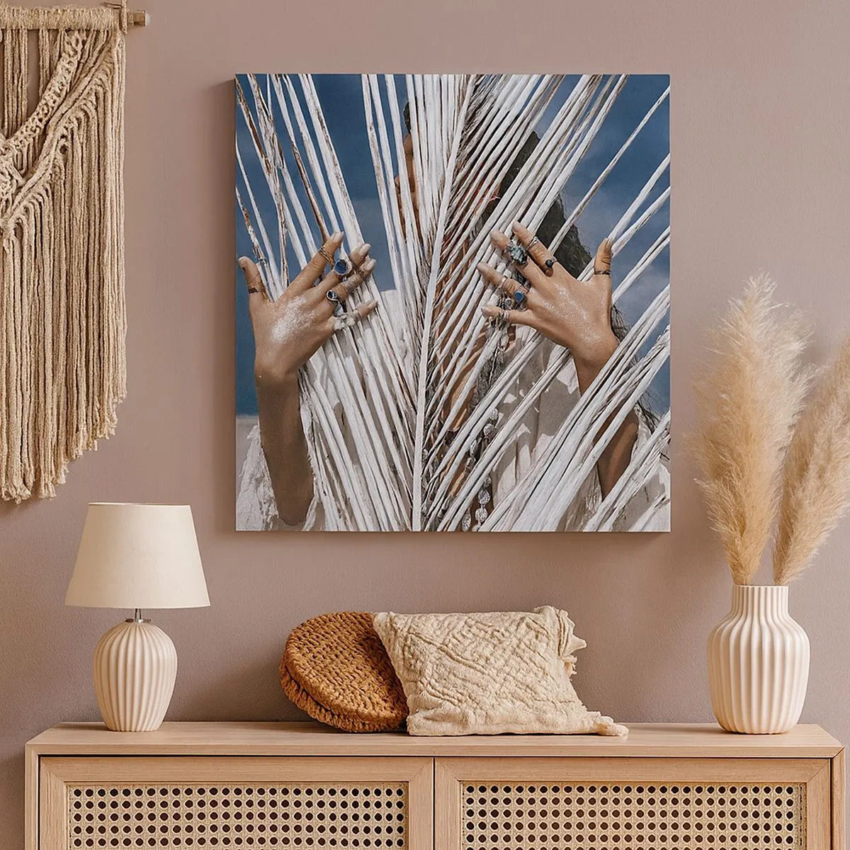 Lærredstryk - Billede på lærred - Shamanens kæreste? - 30x30 cm