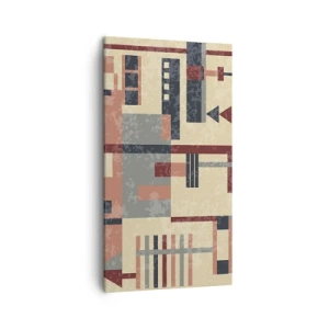 Lærredstryk - Billede på lærred - Kombination af vertikaler og niveauer - 45x80 cm