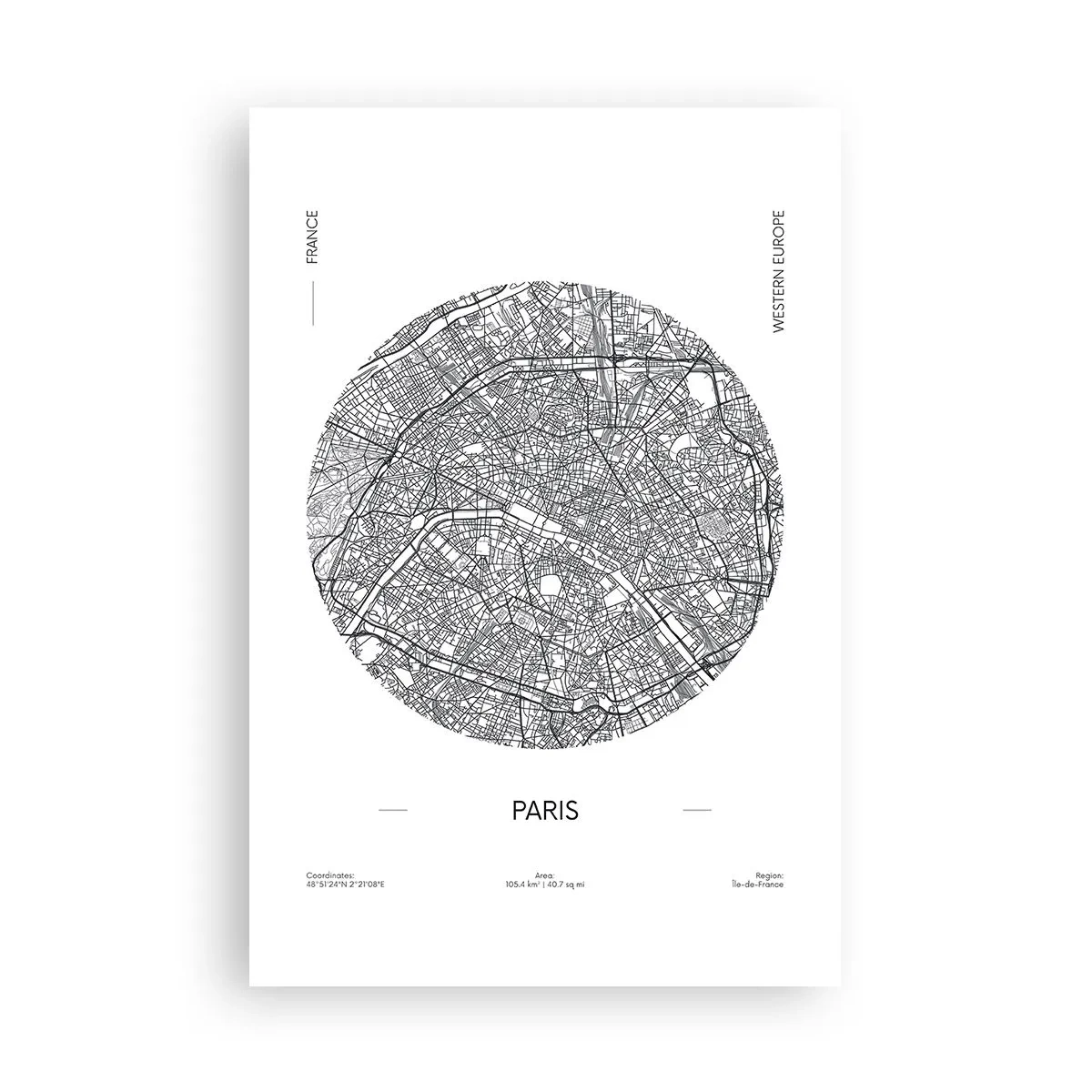 Plakat - Paris' anatomi - 61x91 cm