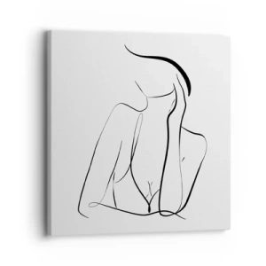Lærredstryk - Billede på lærred - På bølgen af en drøm - 30x30 cm