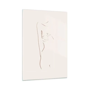 Billede på glas - Begærets form - 50x70 cm