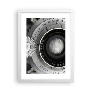 Plakat i hvid ramme - Historien om Hollywood - 30x40 cm