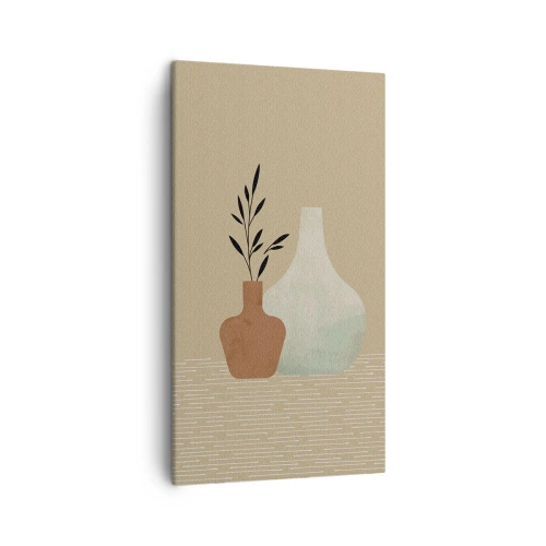 Lærredstryk - Billede på lærred - Vase og dens idé - 45x80 cm