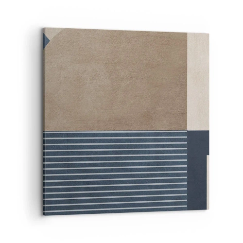 Lærredstryk - Billede på lærred - En komposition af enkelhed og rundhed - 50x50 cm