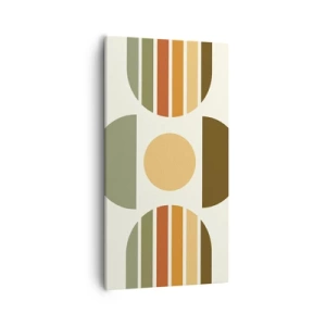 Lærredstryk - Billede på lærred - I jordfarver - 55x100 cm