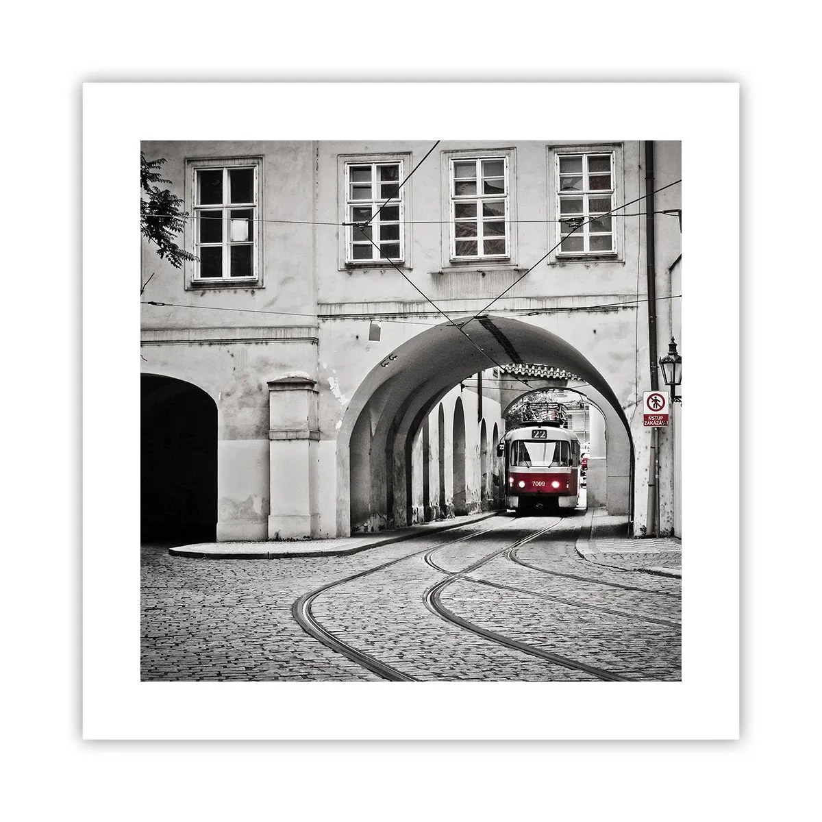Plakat - Gennem byens labyrint - 40x40 cm