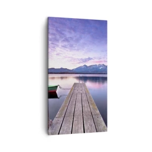 Lærredstryk - Billede på lærred - Venskabelig stilhed - 45x80 cm