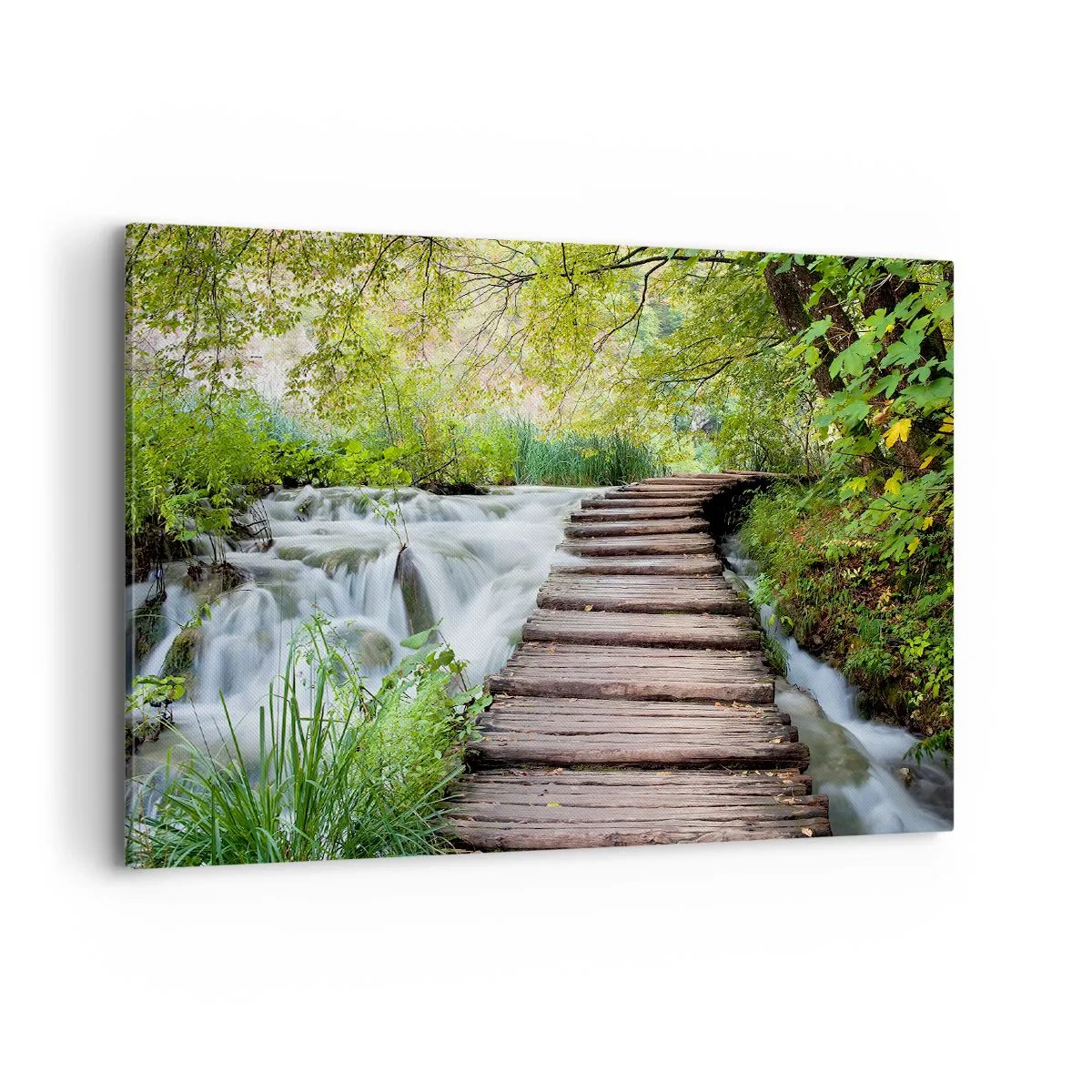 Lærredstryk - Billede på lærred - Overhovedet ikke stille vand - 100x70 cm