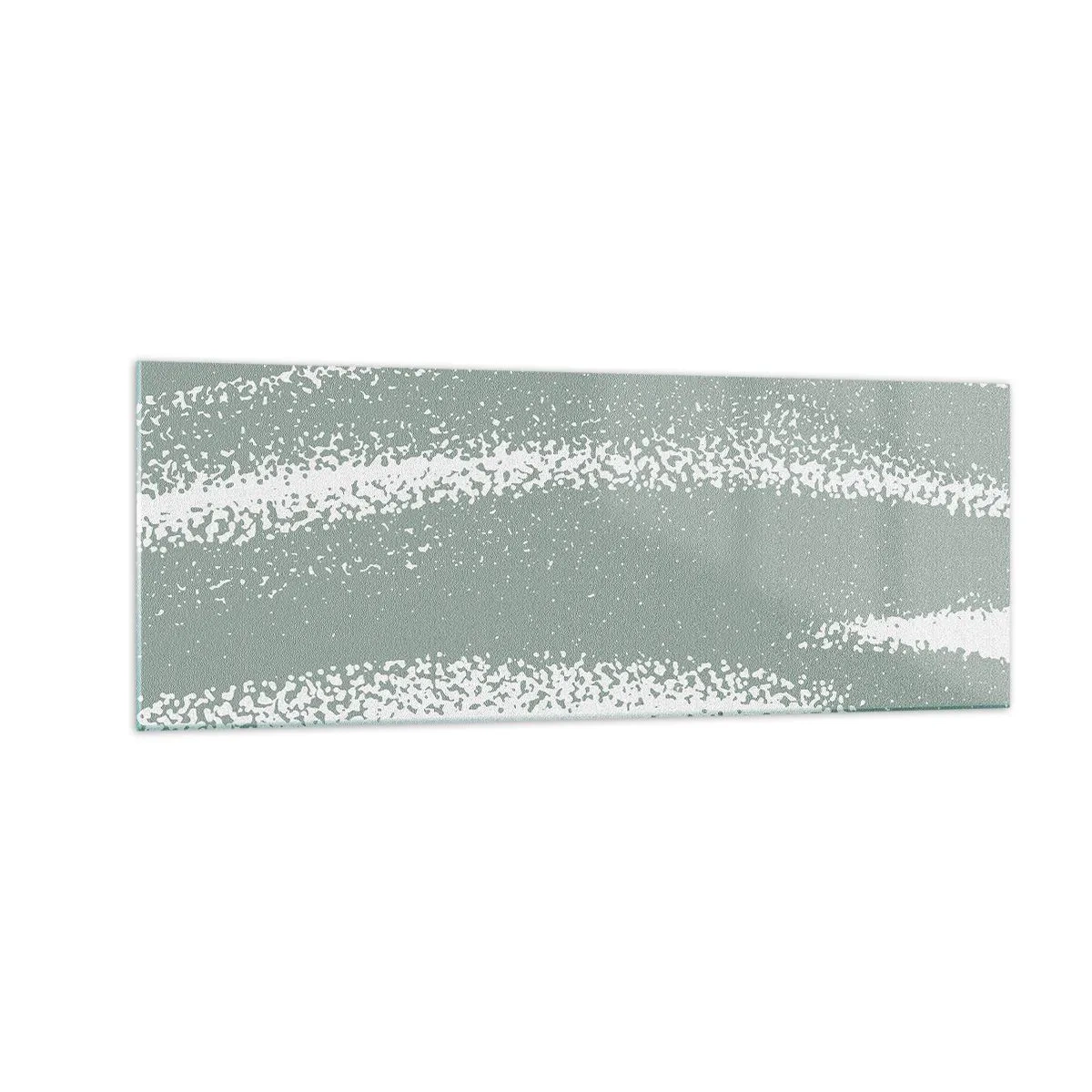 Billede på glas - Abstraktion i vinterstemning - 140x50 cm