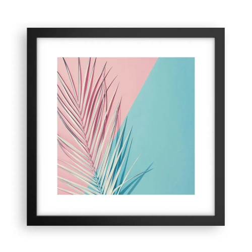 Plakat i sort ramme - Tropisk indtryk - 30x30 cm