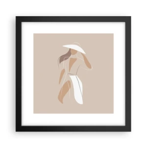Plakat i sort ramme - Mode er sjovt - 30x30 cm