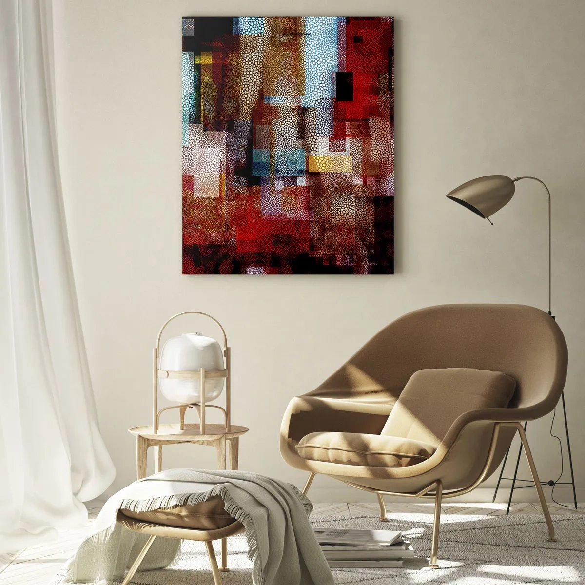 Billede på glas - Forvirring med forvirring - 50x70 cm