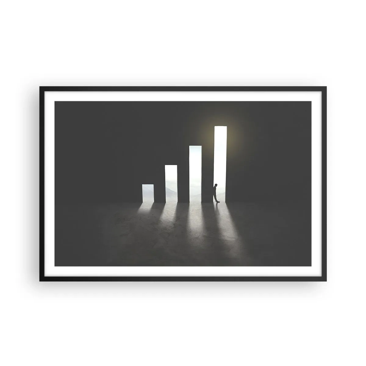 Plakat i sort ramme - Succes - et indtryk - 91x61 cm