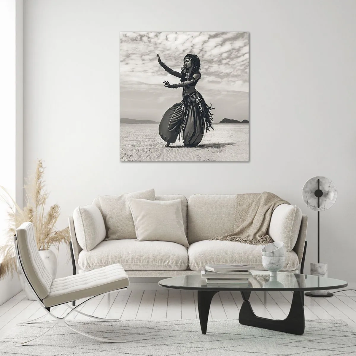 Billede på glas - Dans på de sydlige øer - 70x70 cm