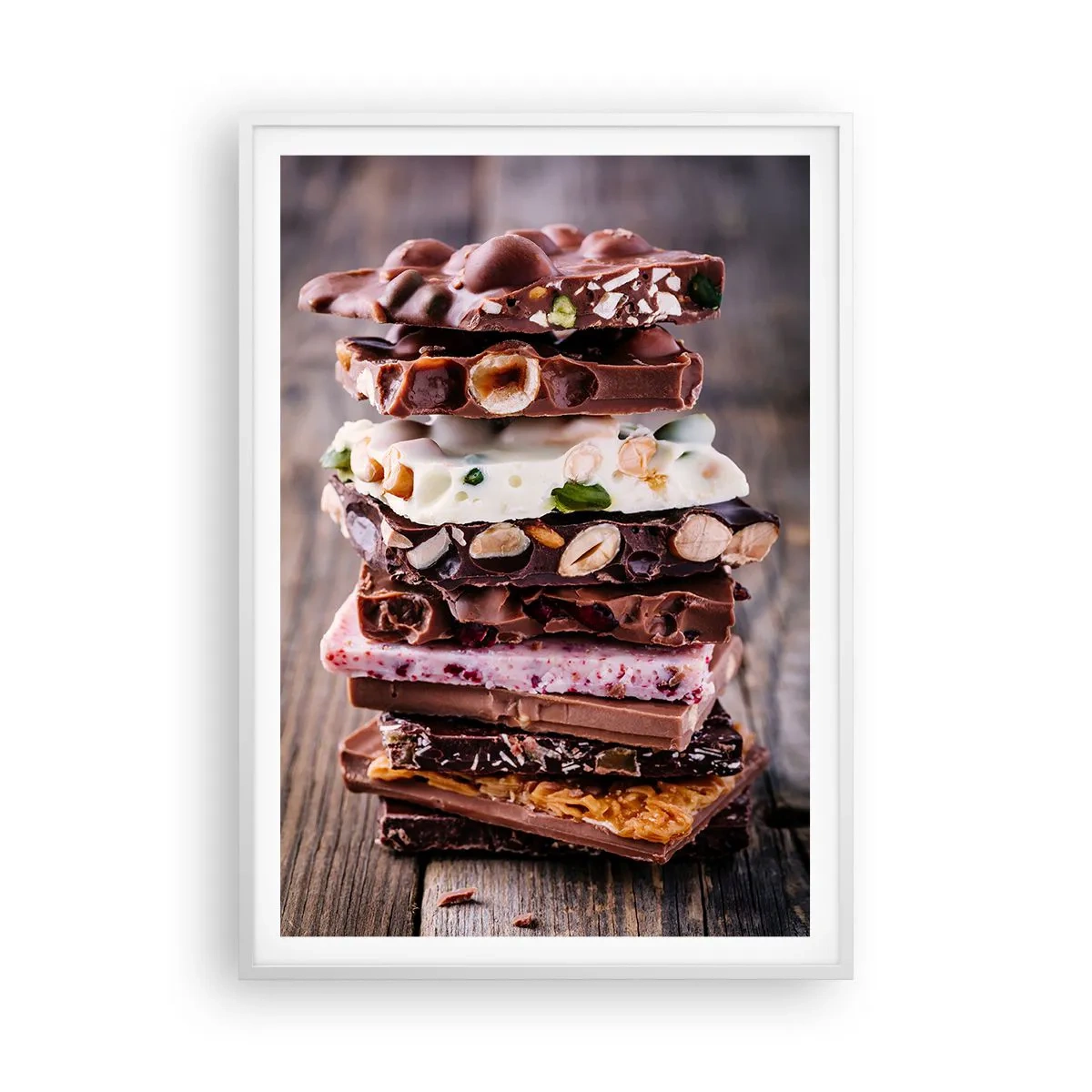 Plakat i hvid ramme - Dejligt perspektiv - 70x100 cm