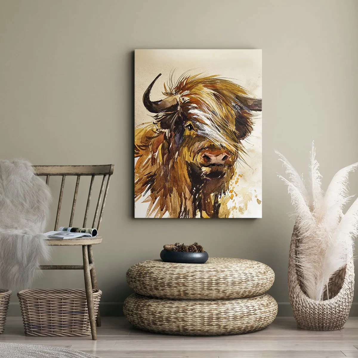 Lærredstryk - Billede på lærred - Jægerens stolthed - 50x70 cm