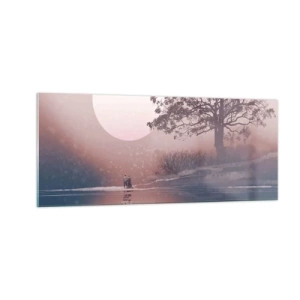 Billede på glas - Natlige mærkværdigheder - 100x40 cm