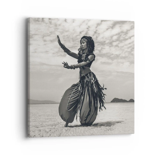 Lærredstryk - Billede på lærred - Dans på de sydlige øer - 40x40 cm
