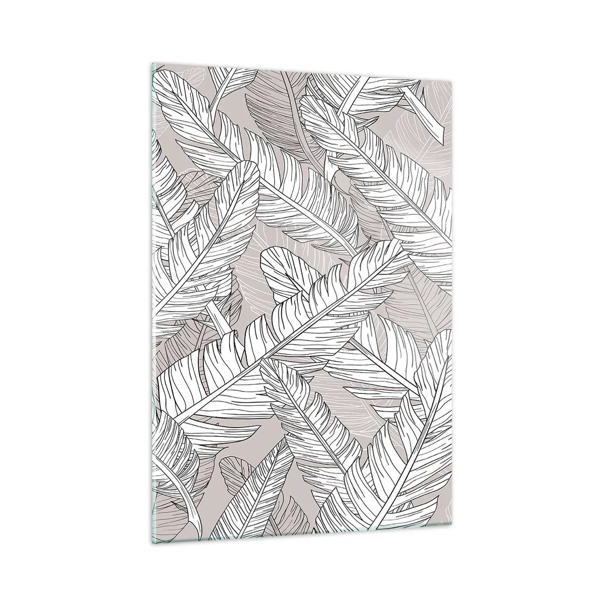 Billede på glas - Fjerlig uro - 50x70 cm