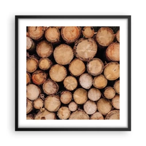 Plakat i sort ramme - En ny begyndelse - 50x50 cm