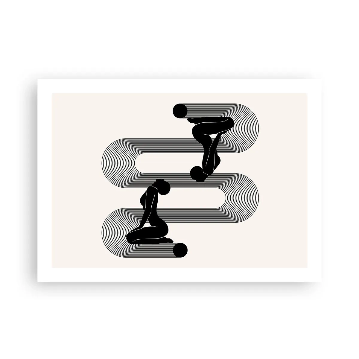 Plakat - Sensuel symmetri - 70x50 cm