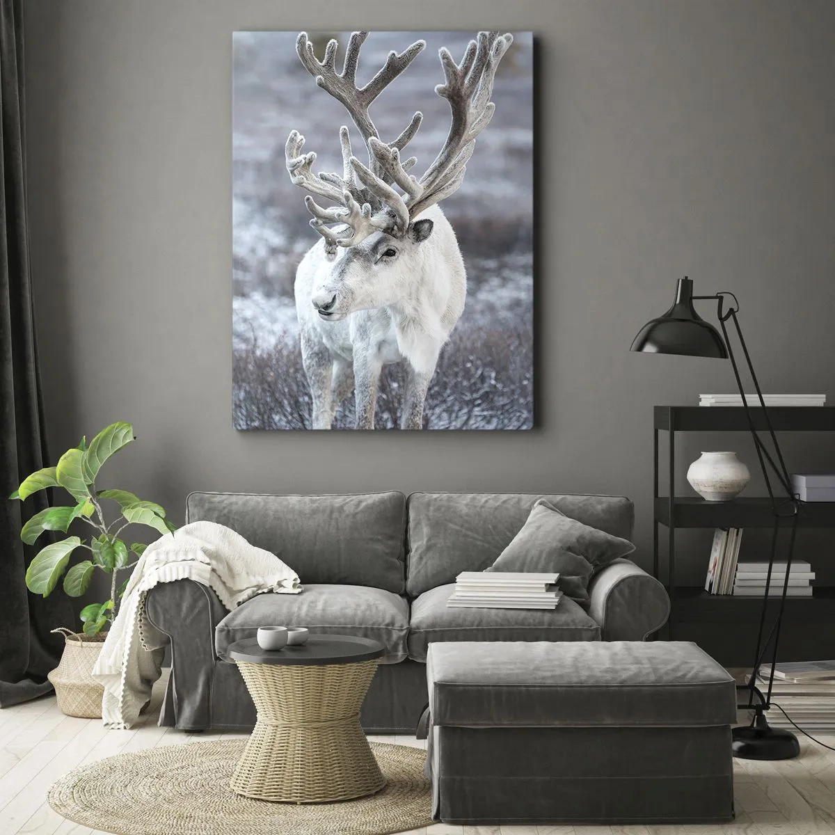 Lærredstryk - Billede på lærred - Portræt i solen - 70x100 cm