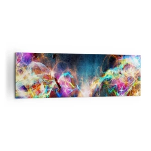 Lærredstryk - Billede på lærred - Glædeligt imod mørket - 160x50 cm