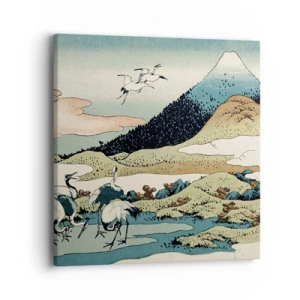 Lærredstryk - Billede på lærred - I japansk ånd - 40x40 cm