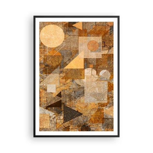 Plakat i sort ramme - Kubistisk bronzeundersøgelse - 70x100 cm