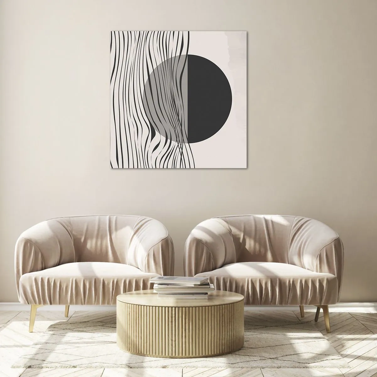 Billede på glas - Halvkomposition - 50x50 cm