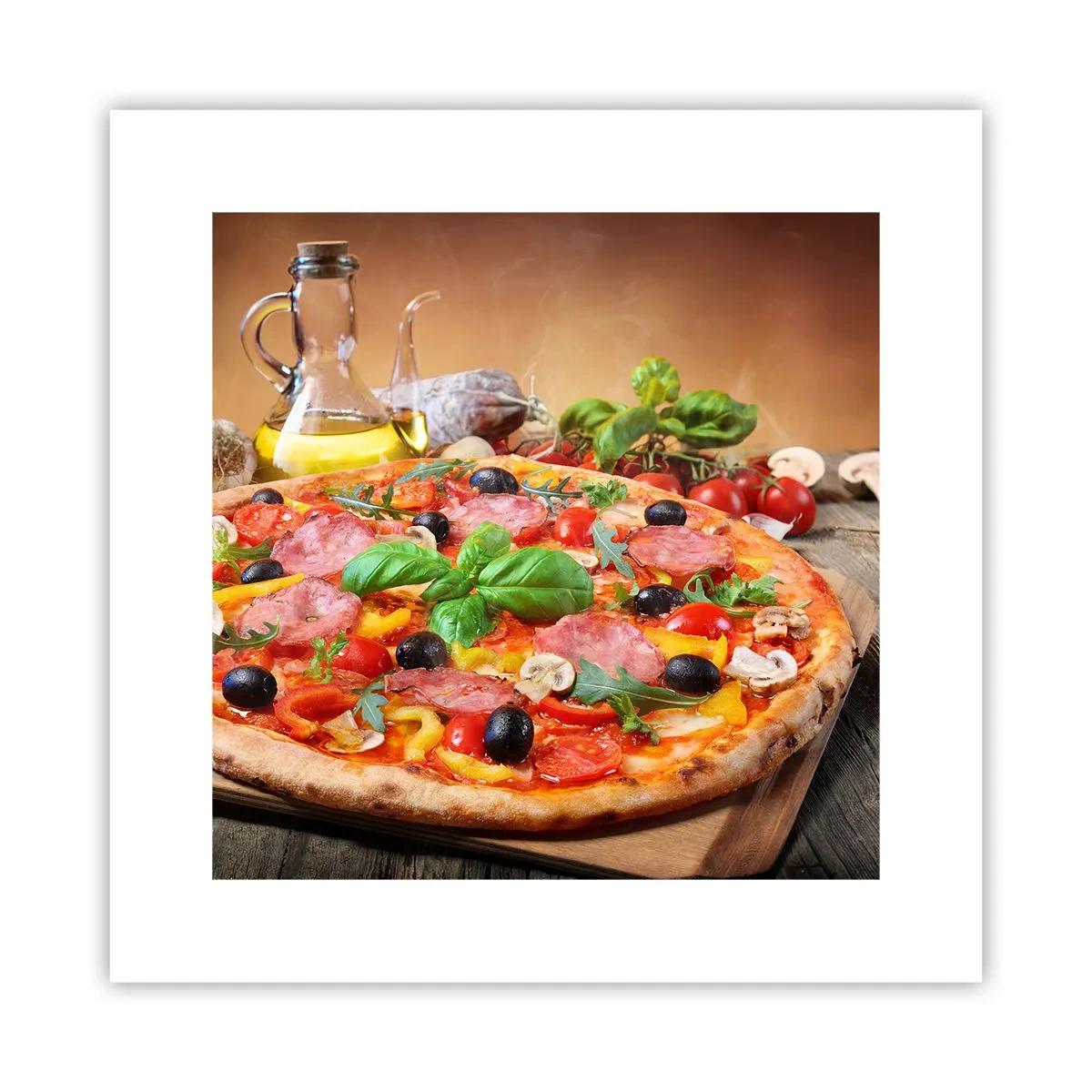 Plakat - Med en ægte italiensk smag - 30x30 cm