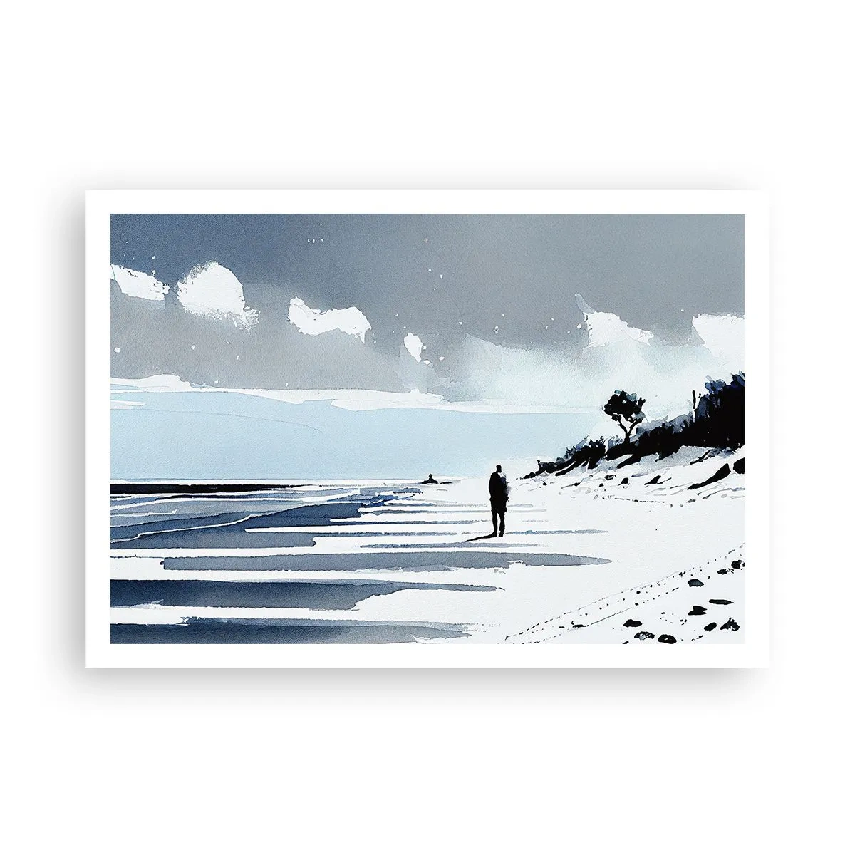 Plakat - Alene - 100x70 cm