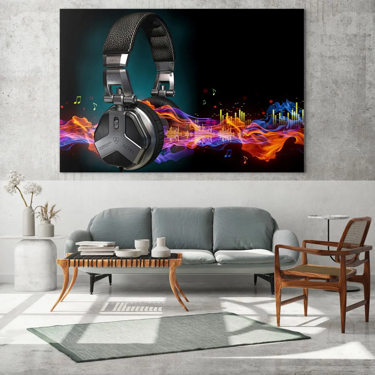 Billede på glas - I musikkens varme - 100x70 cm