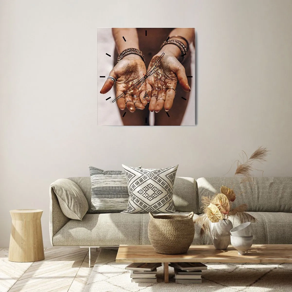 Vægur, Uret - En gave til dig - 30x30 cm