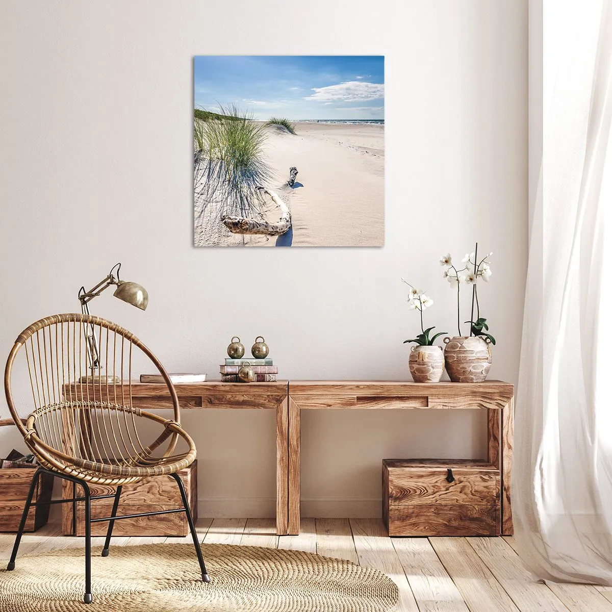 Lærredstryk - Billede på lærred - Den smukkeste? Baltisk - 30x30 cm