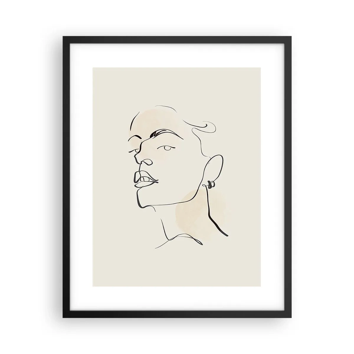 Plakat i sort ramme - Et stolt blik - 40x50 cm