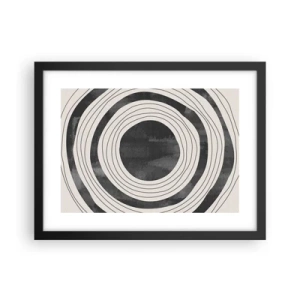 Plakat i sort ramme - Lige til det punkt - 40x30 cm