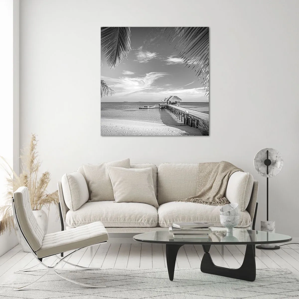 Billede på glas - Et minde eller en drøm? - 60x60 cm