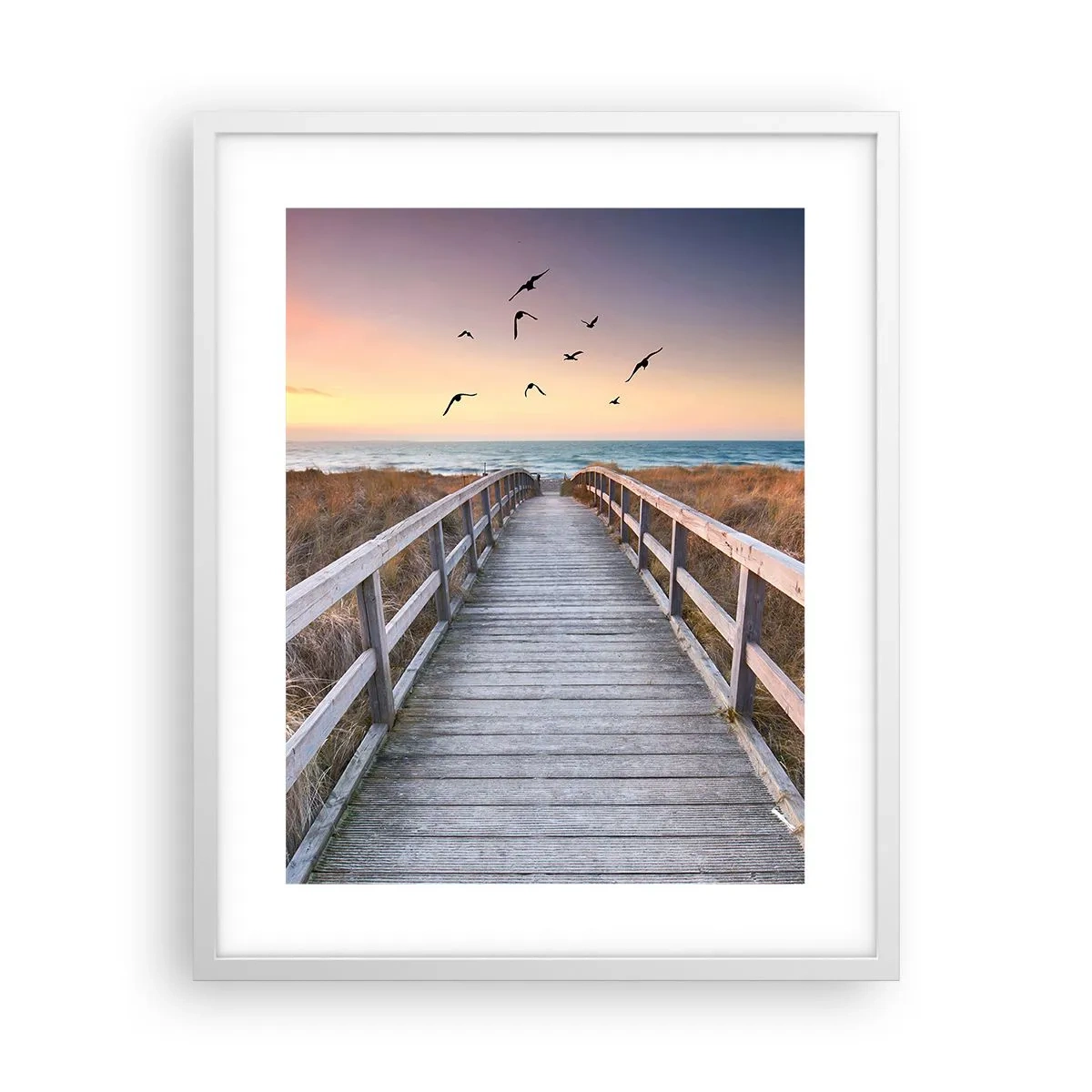 Plakat i hvid ramme - Rummet med højder - 40x50 cm