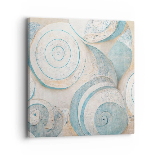 Lærredstryk - Billede på lærred - Hvad gemmer skallen på? - 40x40 cm