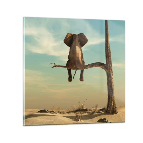 Billede på glas - Et nyt synspunkt - 60x60 cm