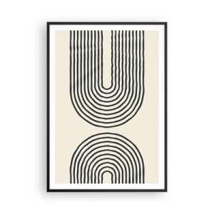 Plakat i sort ramme - Kommer snart... - 70x100 cm