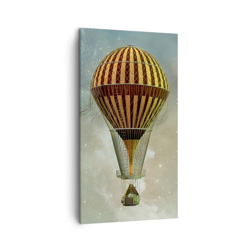 Lærredstryk - Billede på lærred - Banebrydende flyvninger - 45x80 cm